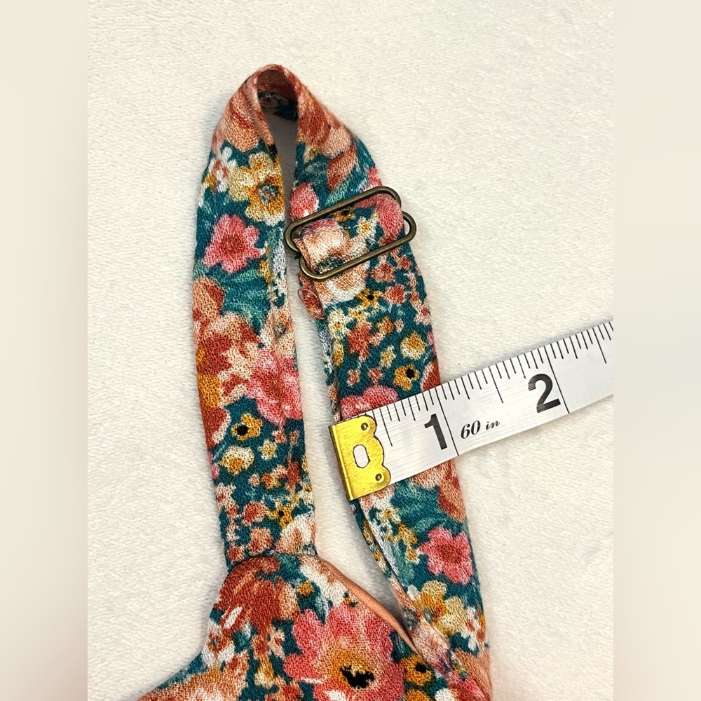 Maurices Bare Floral Patchwork Multicolor Coral Midi Dress Women’s XS - Picture 10 of 16